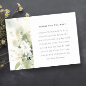 ボーホー抽象グリーンフラワーブック 赤ちゃんのシャワーギフト エンクロージャーカード