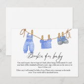 ボーホー服飾ラインの赤ちゃんへの本のリクエストカード 招待状 (正面/裏面)