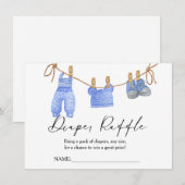 ボーホー服 おむつくじ ベビーシャワー カード (正面/裏面)