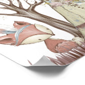 ボーホー森林の動物のポスター ポスター (角)