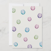 ボーホー水彩うさぎイースターブランunch 招待状 (裏面)