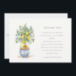 ボーホー水彩イエロー レモン ツリー ブライダル シャワー サンキューカード<br><div class="desc">ボーホー モロッコン 水彩 イエロー レモン テーマ コレクション - これは、夏、春、 カントリー ボーホー ウェディング & パーティーに最適な、ボーホー スタイルの黄色いレモンの束を描いた、優雅なスクリプト水彩イラストです。 お客様の個人情報で簡単にカスタマイズできます。 もし、他にマッチする商品やカスタマイズが必要な場合、Zazzle経由でメッセージをお願いします。</div>