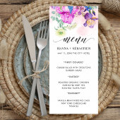 ボーホー水彩オータムフラワーズ メニュー