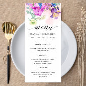 ボーホー水彩オータムフラワーズ メニュー