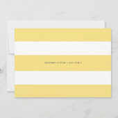 ボーホー水彩レモンリース ドライブバイ ベビーシャワー 招待状 (裏面)