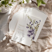 ボーホー水彩ワイルドフラワー結婚式招待状 招待状