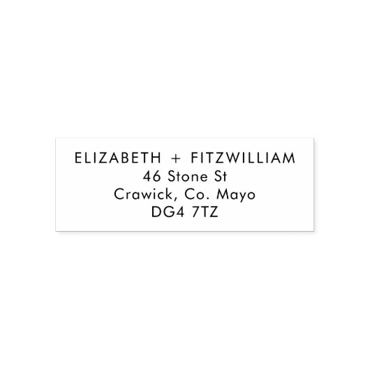 ボーホー水彩抽象 | 結婚式返信住所 セルフインキングスタンプ (デザイン)