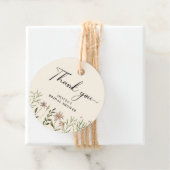 ボーホー水彩花の感謝を表すギフトタグ フェイバータグ (インサイチュ)