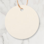 ボーホー水彩花の感謝祭のタグ フェイバータグ (裏面)