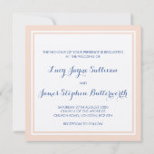 ボーホー水彩花輪 ウェディング招待状 招待状 (裏面)