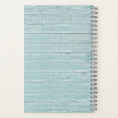 ボーホー水彩虹色の子供用パーソナライズ ノート (裏面)