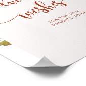 ボーホー秋のアドバイスと願い ポスター (角)