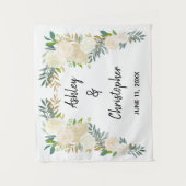 ボーホー秋のウェディングバックドロップ、式典装飾 タペストリー (正面)