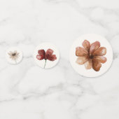 ボーホー秋のワイルドフラワーのブライズシャワー コンフェッティ (正面)