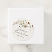 ボーホー秋のワイルドフラワーのブライズシャワー フェイバータグ (インサイチュ)