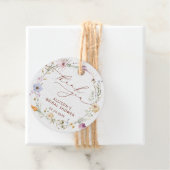 ボーホー秋のワイルドフラワーの結婚前お礼会 フェイバータグ (インサイチュ)