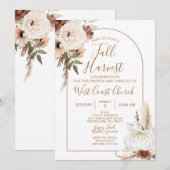 ボーホー秋の収穫パンプキン, 秋祭りコミュニティ 招待状 (正面/裏面)