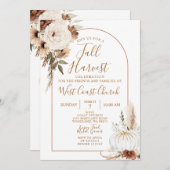 ボーホー秋の収穫パンプキン, 秋祭コミュニティ 招待状 (正面/裏面)