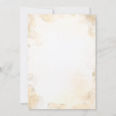 ボーホー秋の恋 セピア ブライダルシャワーの招待状 招待状 (裏面)