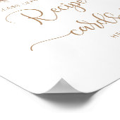 ボーホー秋の料理カードをここに残してポスター ポスター (角)