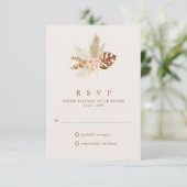ボーホー秋の花 ラスティックウェディング RSVP (スタンド正面)