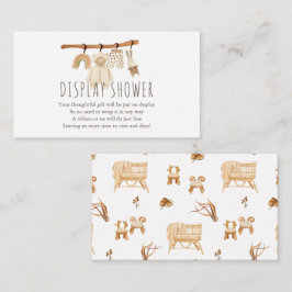 ボーホー衣類ライン ディスプレイ シャワー エンクロージャーカード