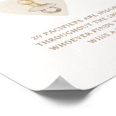 ボーホー調の素朴なベビーシャワーおしゃぶり探し ポスター (角)