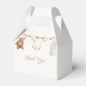 ボーホー風の服飾りが楽しめる男女兼用ベビーシャワー フェイバーボックス (裏面サイド)