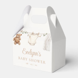 ボーホー風の服飾りが楽しめる男女兼用ベビーシャワー フェイバーボックス