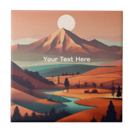 ボーホー風景 タイル