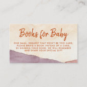 ボーホー アブストラクト デザート アンド サンシャイン ブック リクエスト エンクロージャーカード (正面)