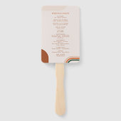 ボーホー アーチ ウェディング プログラム ファン, 挙式 プログラム ハンドファン (裏面)