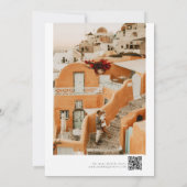 ボーホー アーチ セーブ・ザ・デート カード (裏面)