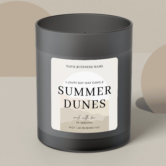 ボーホー アーチ ニュートラル カラー エレガント キャンドル スクエアシール