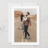 ボーホー アーチ 保存 日付 フォト カード アナウンスメント (裏面)