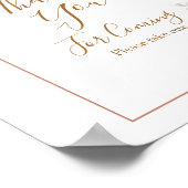 ボーホー アーチ 白いパンプキン ご来場ありがとうございました ポスター (角)