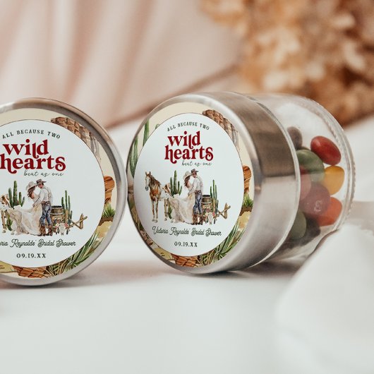 ボーホー ウェスタン デザート |  ブライズシャワー ラウンドシール