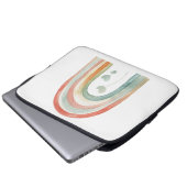 ボーホー ウォーターカラー レインボー ラップトップスリーブ (正面下部)