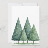 ボーホー ウッドランド アニマルズ オー ベイビー シャワー 招待状 (裏面)