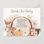 ボーホー　ウッドランド　パンプキン　赤ちゃんの本 インビテーションポストカード (正面)