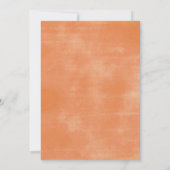 ボーホー オレンジ パンプキン 秋の恋に落ちるエンゲージメントパーティー 招待状 (裏面)