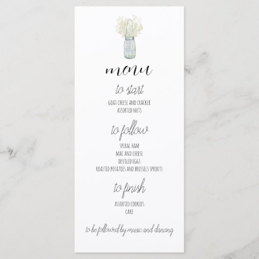 ボーホー カントリー シック ディナー メニュー (正面)