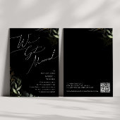 ボーホー グリーンナリー ゴールド | ブラック エロープメント アナウンスメント 招待状