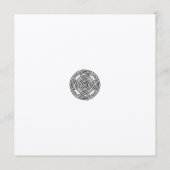 ボーホー ケルト スタイルの結婚式のSave the Dateカード 招待状 (裏面)