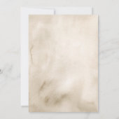 ボーホー コケッティー ボウ ワイルドフラワー リハーサル ディナー 招待状 (裏面)