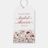 ボーホー サマー ワイルドフラワー ブライダル シャワー ギフトタグ (正面)