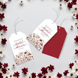 ボーホー サマー ワイルドフラワー ブライダル シャワー ギフトタグ