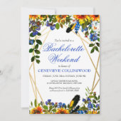 ボーホー サンキュー バチェロレッテ ウィークエンド 予定表 招待状 (正面)