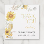 ボーホー サンキライ ブライダル シャワー サンクスユー フェイバータグ (裏面)