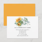 ボーホー サンキライ ユーカリ 結婚式 宿泊施設 エンクロージャーカード (正面/裏面)